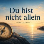 Ruhige Illustration zu Krisenmanagement bei psychischer Erkrankung mit Kompass-Symbol
